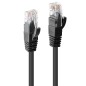 Lindy 0.5M Cat.6 U/Utp Cable, Black Lindy 0.5M Cat.6 U/Utp Cable, Black